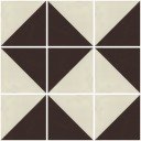 Mexican Ceramic Frost Proof Tiles  White and Brown